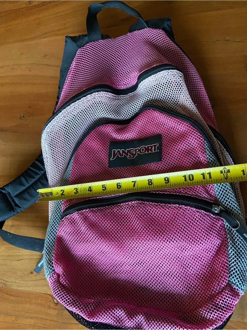 Y2K Jansport Pink Mesh Backpack
